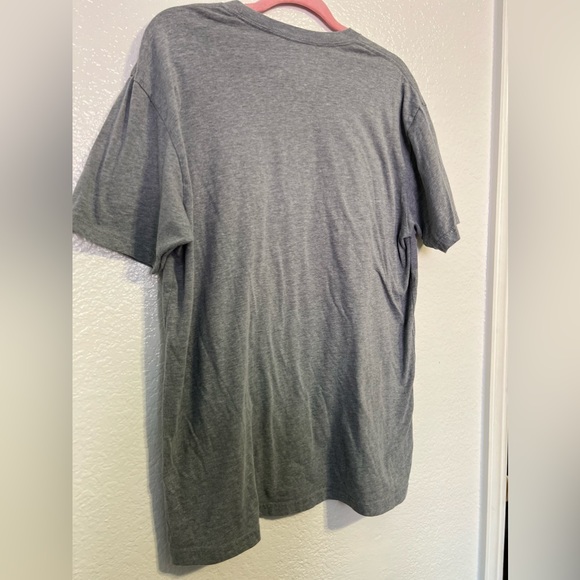 KINETIX Men’s Khaki Grey Burnout Short Sleeve Tee Casual Graphic Luxury T-Shirt - Picture 8 of 11